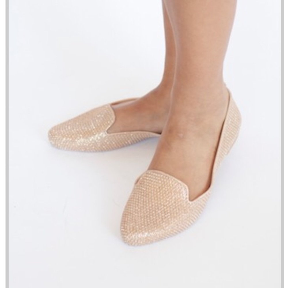 Japanese silicone flats with crystals.